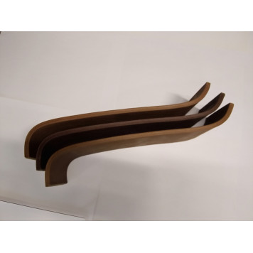 Ламель сиденья (500) из термоформованного гнутого ДПК -3