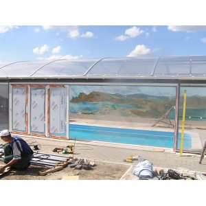 Павильон для бассейна с раздвижными боковыми панелями, 2012 г.
