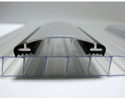  АД 40-7 Соединительный алюминиевый профиль для поликарбоната