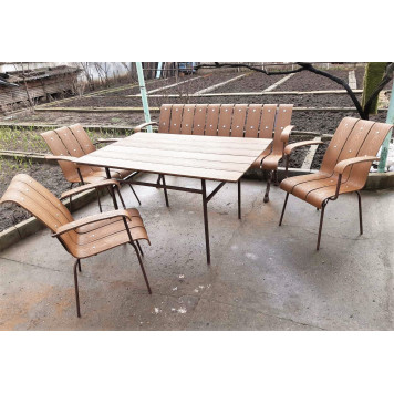 Ламель сиденья (500) из термоформованного гнутого ДПК -8